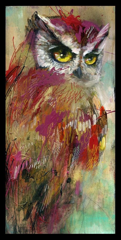 507x1000 The 134 Best Images About Awesome Art - Pier One Owl Painting