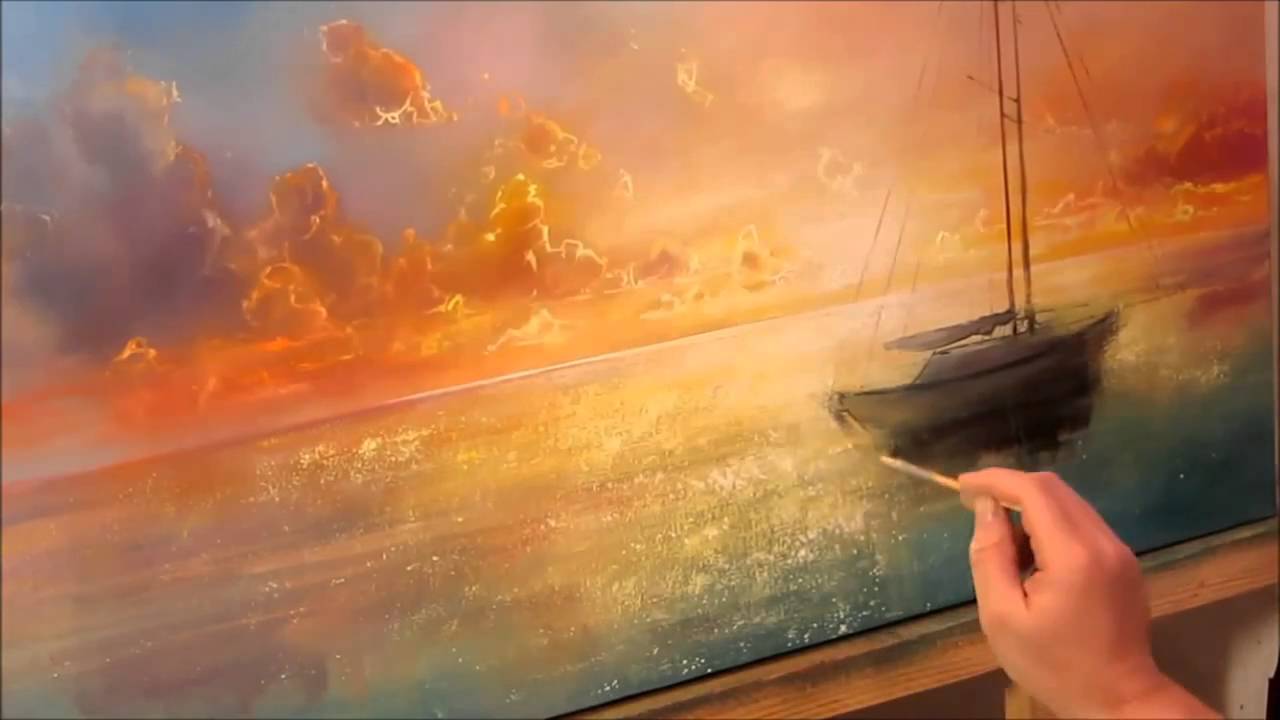 1280x720 Oil Painting Pier Part 2 - Pier Painting