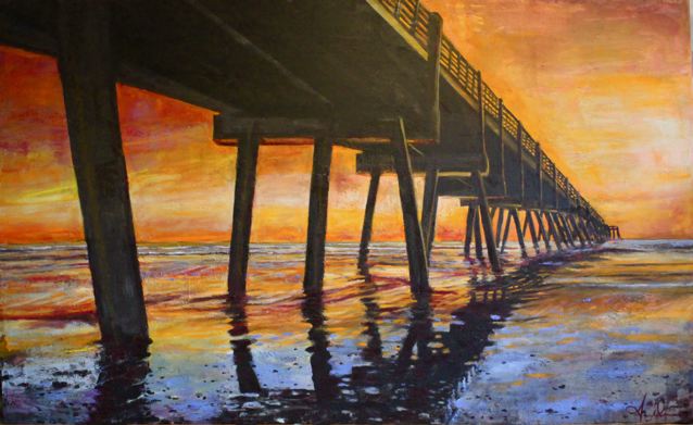 638x391 Pigment Archives Donaldson Fine Art - Pier Painting
