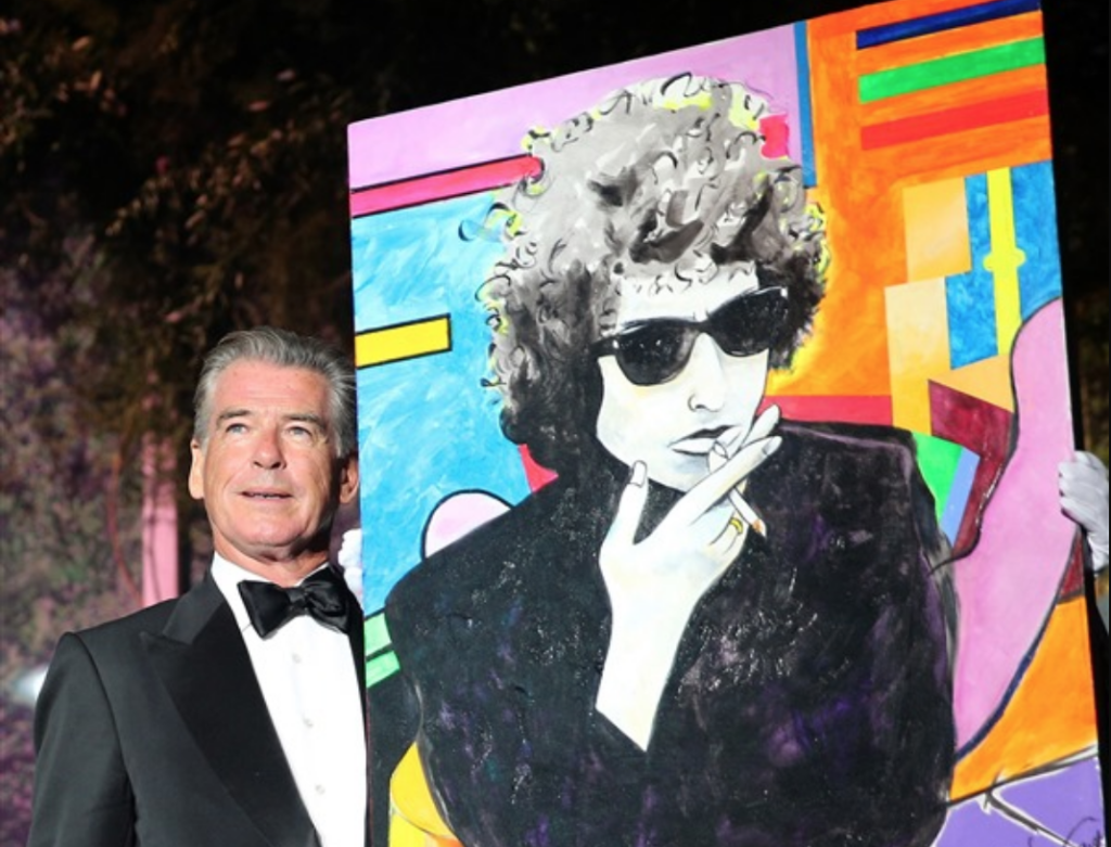 1024x781 Pierce Brosnan Is - Pierce Brosnan Painting