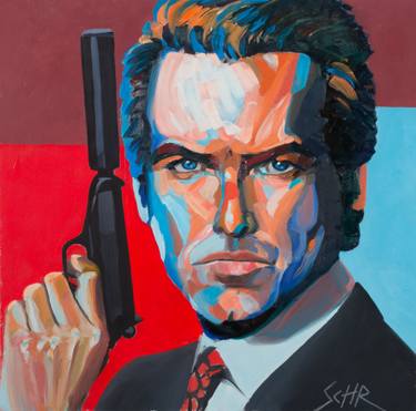 375x371 Pierce Brosnan Paintings For Sale Saatchi Art - Pierce Brosnan Painting