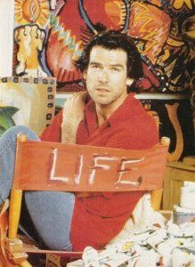 219x300 Pierce Brosnan Art Paintings Drawing Fine Art Crappy Ugly - Pierce Brosnan Painting