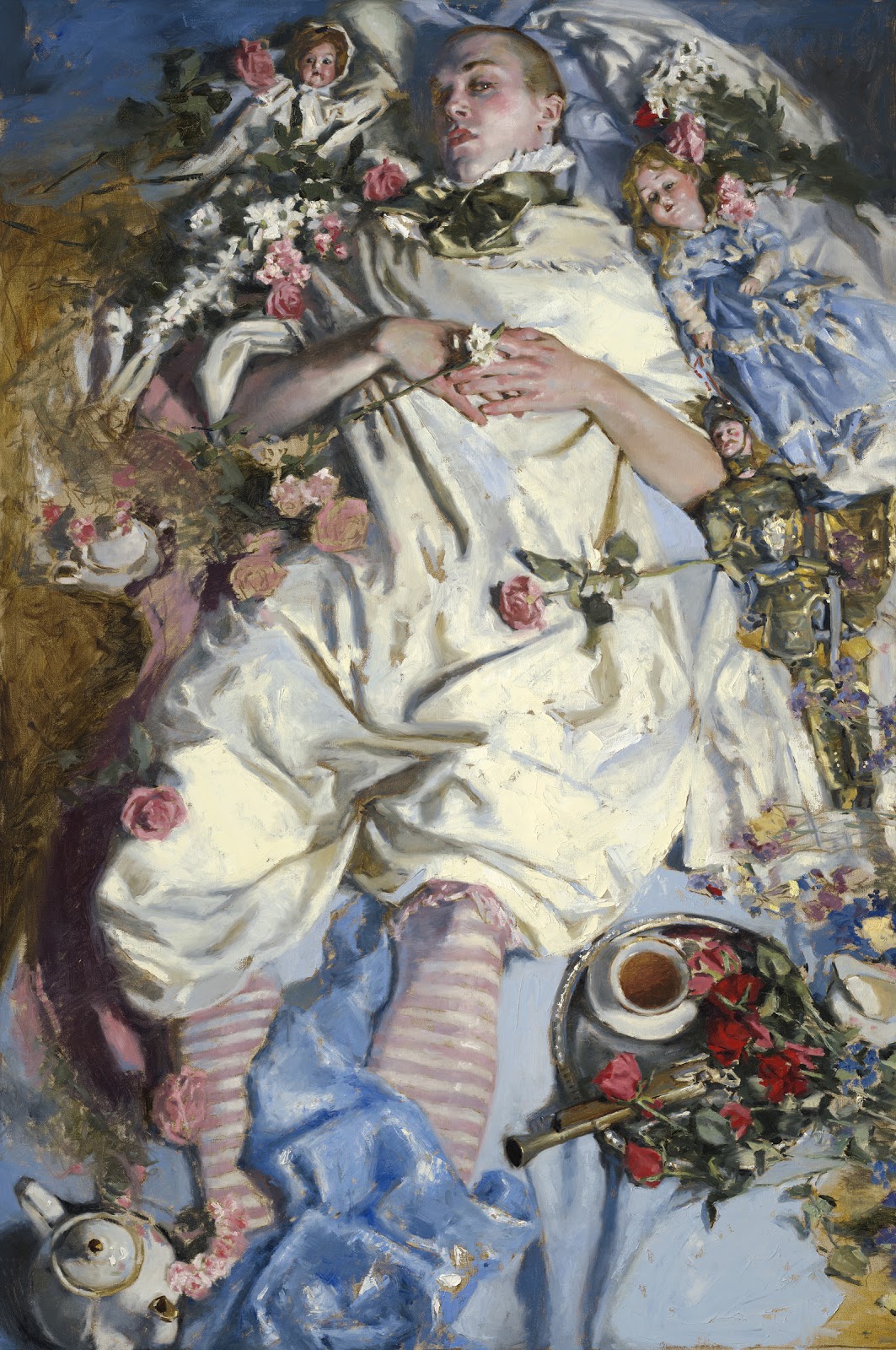 1063x1600 The Dream Of Pierrot, Paint Texture Detail Drawing Amp Painting - Pierrot Painting