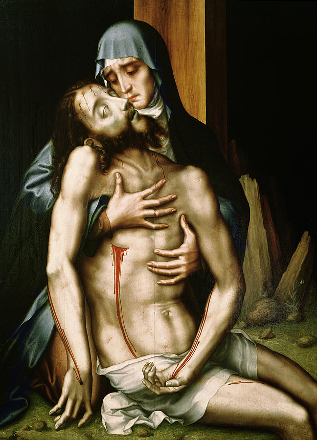 648x900 Pieta Painting By Luis De Morales - Pieta Painting