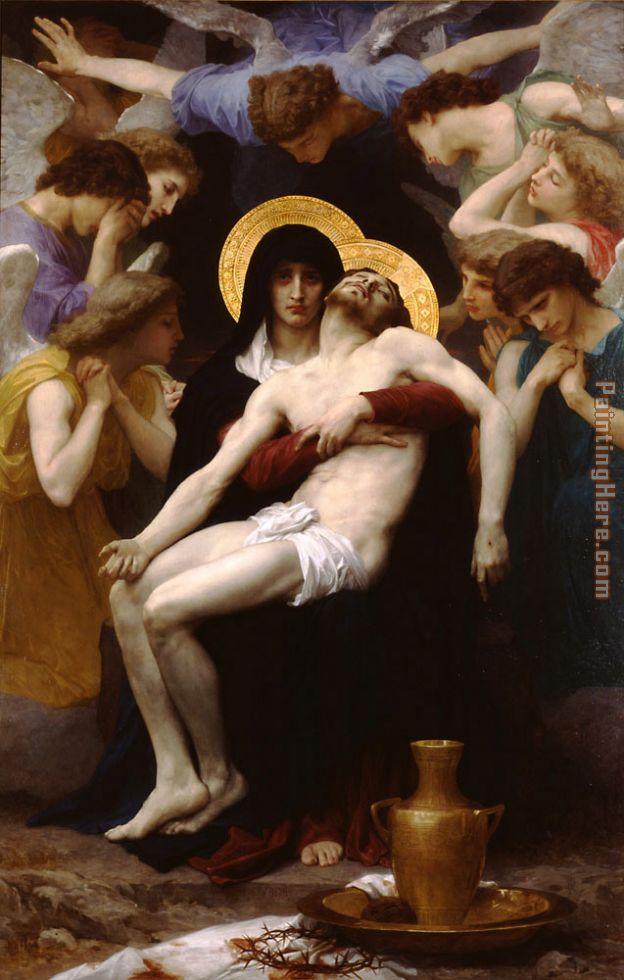 624x980 William Bouguereau Pieta Painting Anysize 50% Off - Pieta Painting