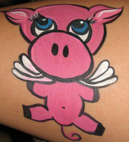 185x204 Animal Face Painting St. Charles Chicago Face Painter - Pig Face Painting