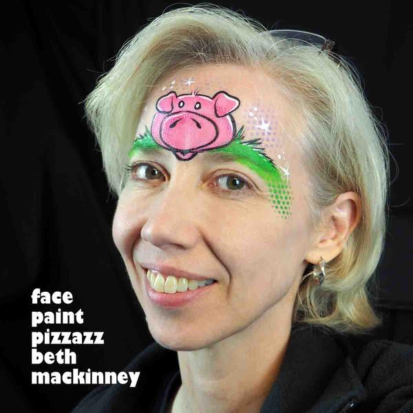 600x600 Big Nose Buddies Farm Series Pink Pig Clownantics - Pig Face Painting