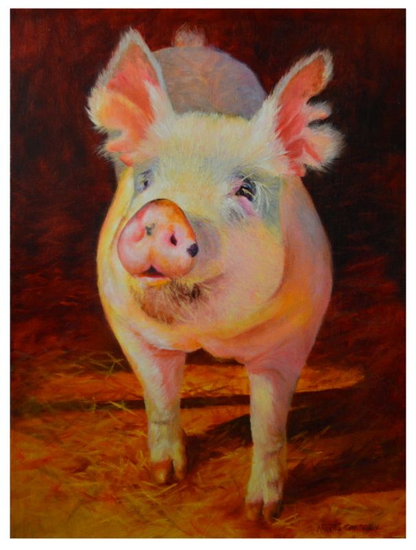 Piggy Painting at PaintingValley.com | Explore collection of Piggy Painting