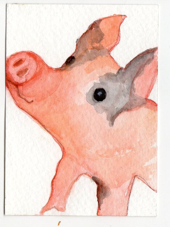 570x764 Giraffe Painting, Mini Painting On Canvas With Easel, Original - Piggy Painting