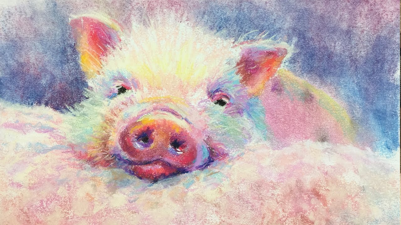 1280x720 Pastel Painting Tutorial This Little Piggy - Piggy Painting