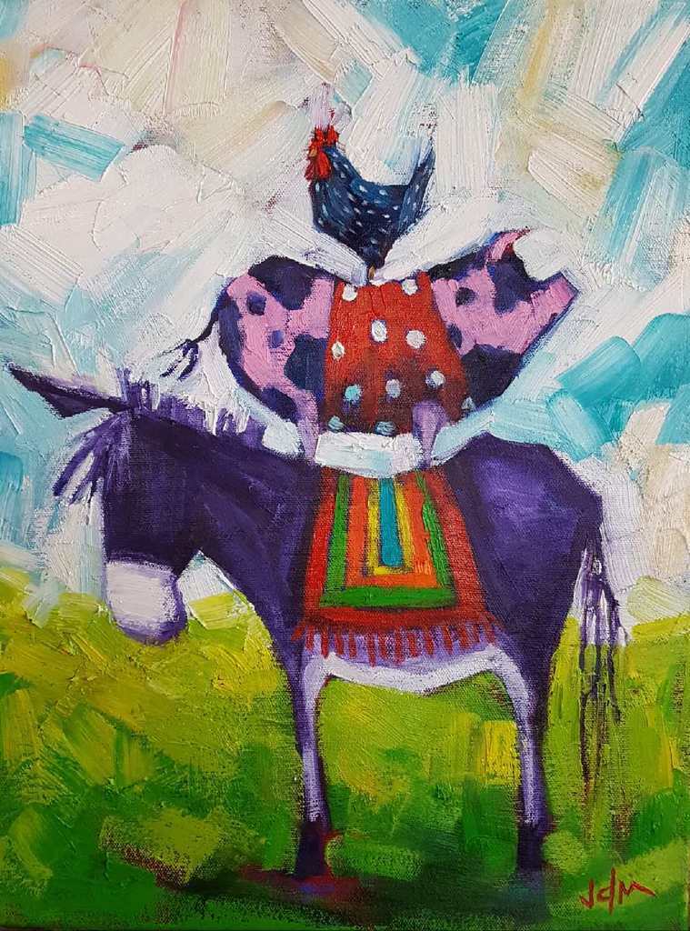 759x1024 Piggy Back Jack - Piggy Painting