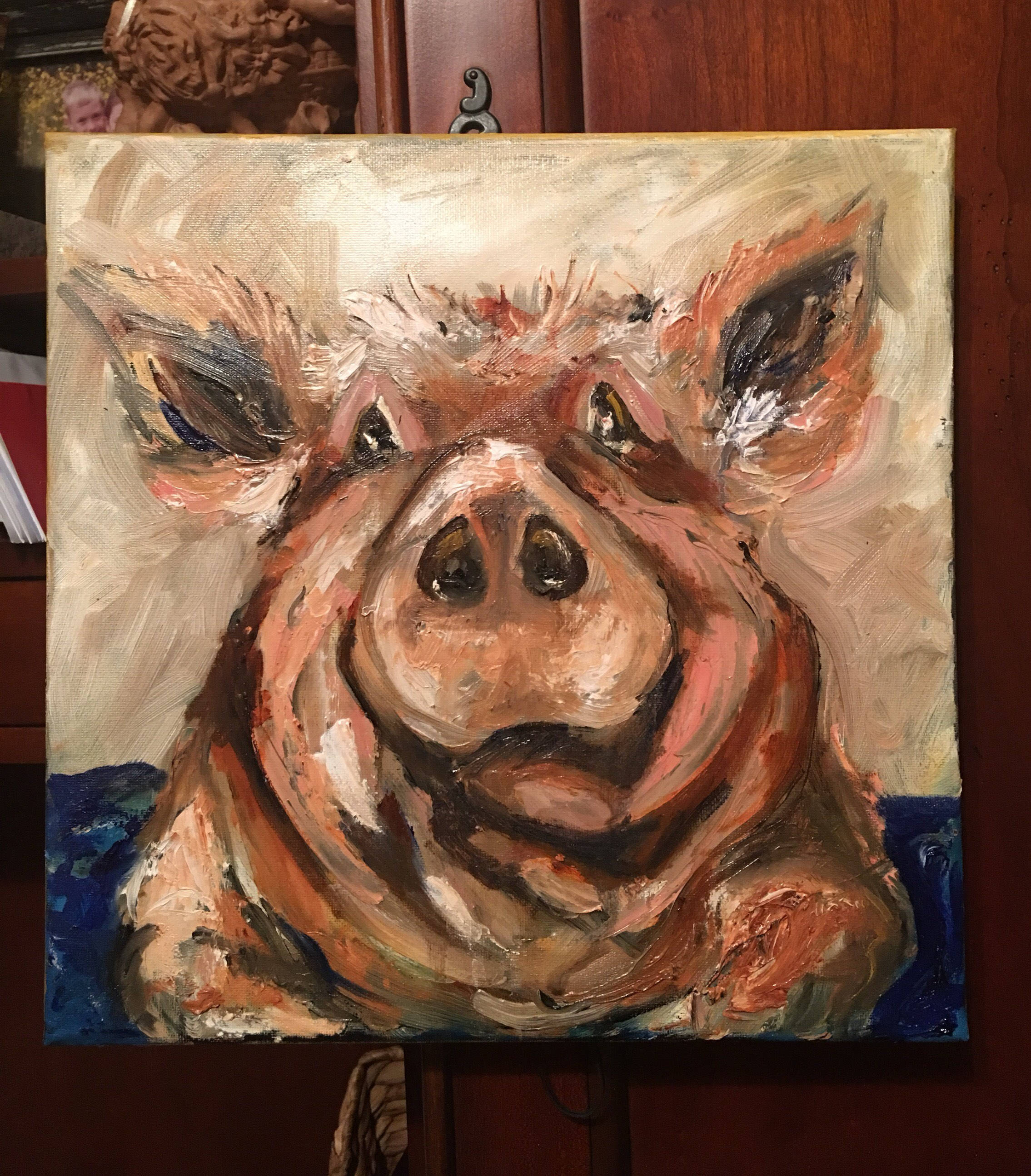 Piggy Painting at PaintingValley.com | Explore collection of Piggy Painting