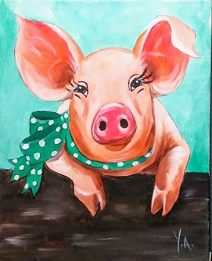736x906 331 Best Piggy Art Images On Pig Art, Animal Pictures - Piggy Painting