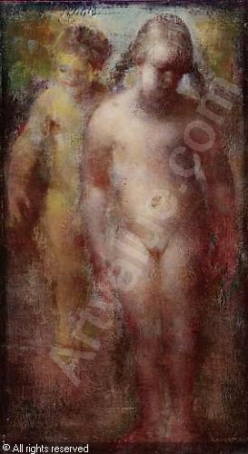 273x500 Pigtails On The Beach Sold By Bonhams, London, On Thursday, June - Pigtails In Painting