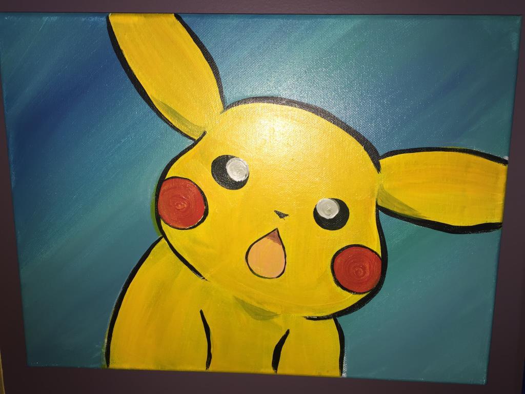 1024x768 Paint Amp Create Pikachu Junior Paint Party! ~ Lemoyne Studio - Pikachu Painting