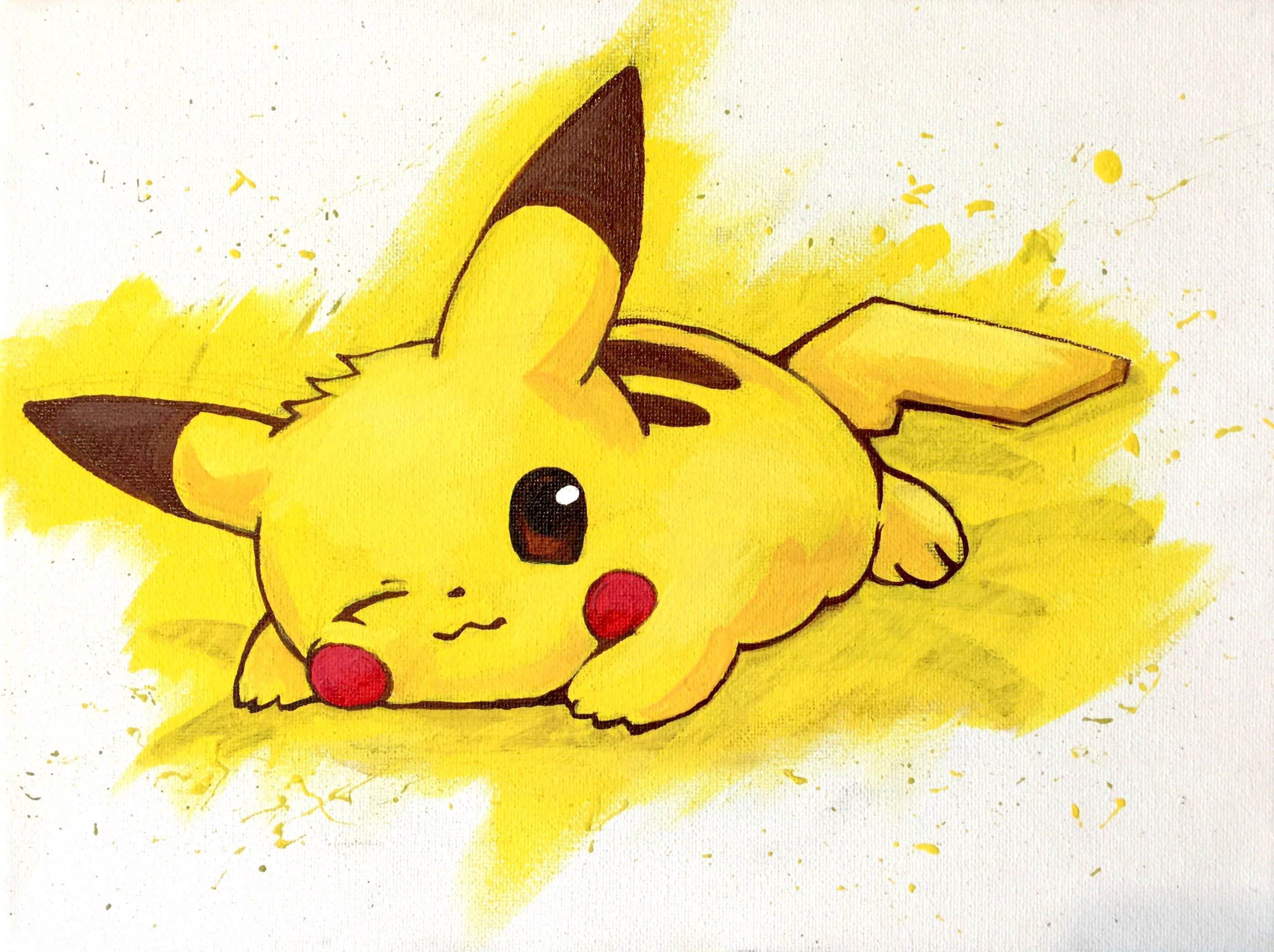 Pikachu Painting at Explore collection of Pikachu