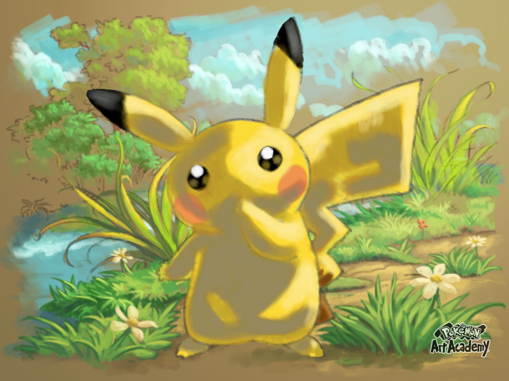 1024x768 Pikachu (Painting) By Thomasandstanley - Pikachu Painting