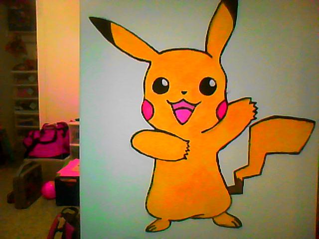 640x480 Day 1 - Pikachu Painting