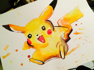 Pikachu Painting at PaintingValley.com | Explore collection of Pikachu ...