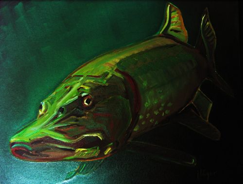 500x380 Afbeeldingsresultaat Voor Pike Painting Snoekpike - Pike Painting
