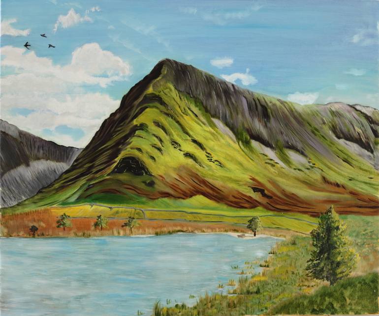 770x643 Saatchi Art Fleetwith Pike Painting By Keith Ginsburg - Pike Painting