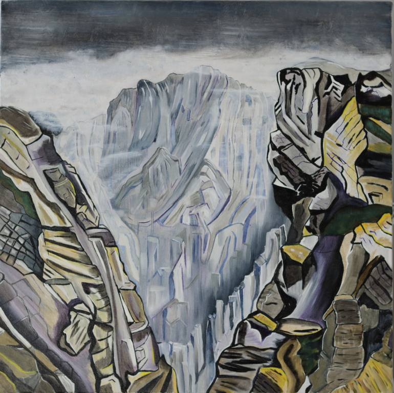 770x768 Saatchi Art Scafell Pike Painting By Keith Ginsburg - Pike Painting