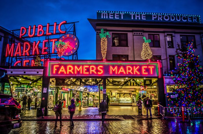 Pike Place Market Painting at PaintingValley.com | Explore collection ...