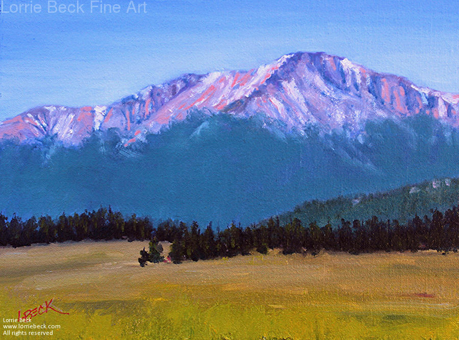 900x667 Lorrie Beck - Pikes Peak Painting