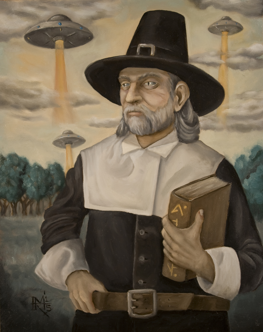 1000x1260 Pilgrim Mark Rogers Art - Pilgrim Painting