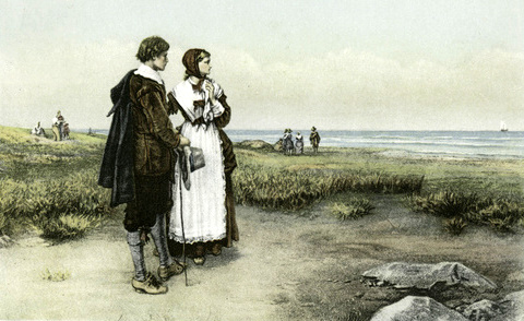 480x294 Thanksgiving And Pilgrim Paintings And Artwork - Pilgrim Painting