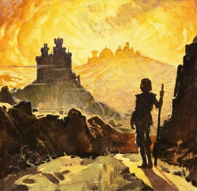 400x389 Pilgrim's Progress Dgi al Hegem0n - Pilgrims Progress Painting