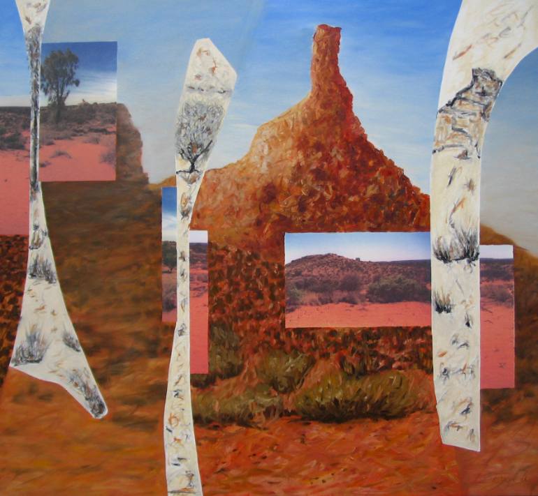 770x711 Saatchi Art Chambers Pillar Painting By Nel Ten Wolde - Pillar Painting