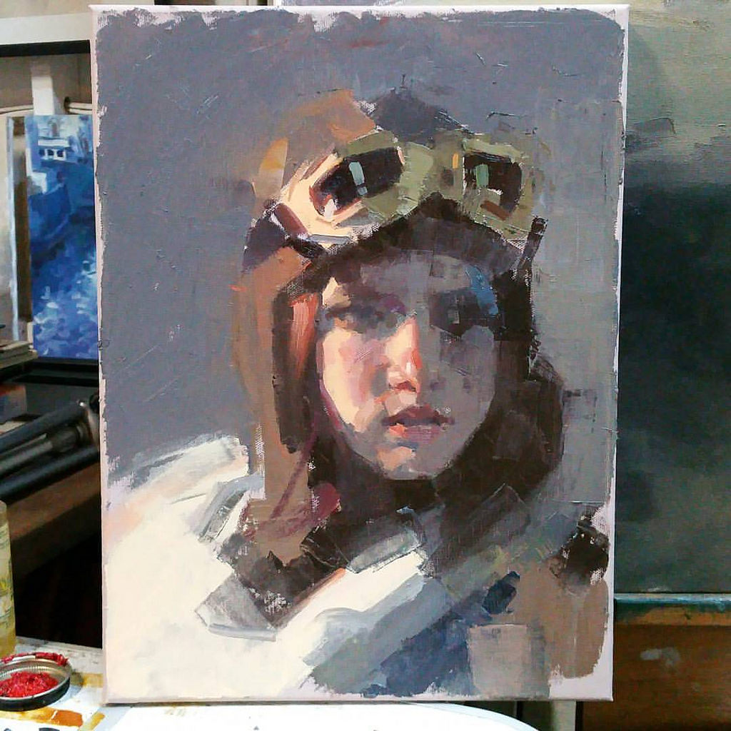 1024x1024 Little Pilot Oc. From Last Night - Pilot Painting