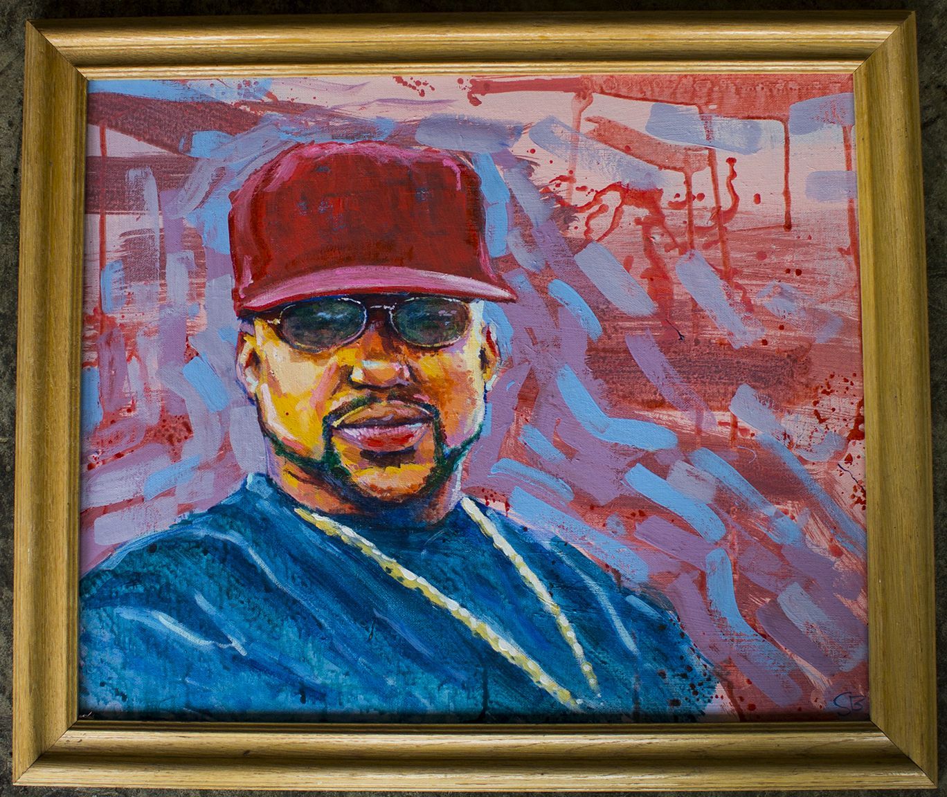 1368x1152 Pimp C By Sante Bentivoglio My Swag Buju Banton - Pimp C Painting