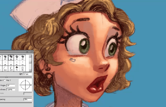 550x356 How To Paint A Pin Up Girl In Photoshop And Get It Right - Pin Painting