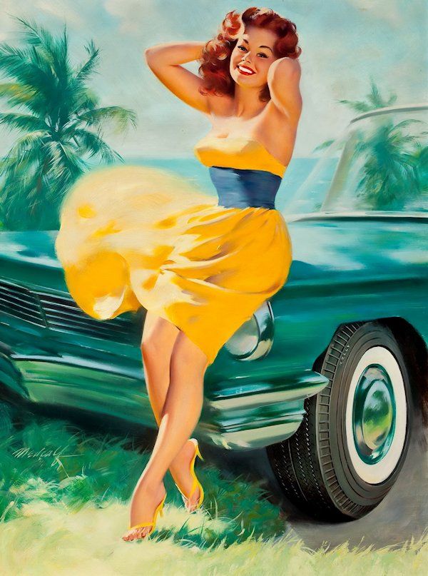 600x807 Live. Build. Drive. Blog Pin Ups Pinup Art - Pin Up Girl Painting