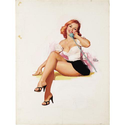 500x500 Earl Moran - Pin Up Painting
