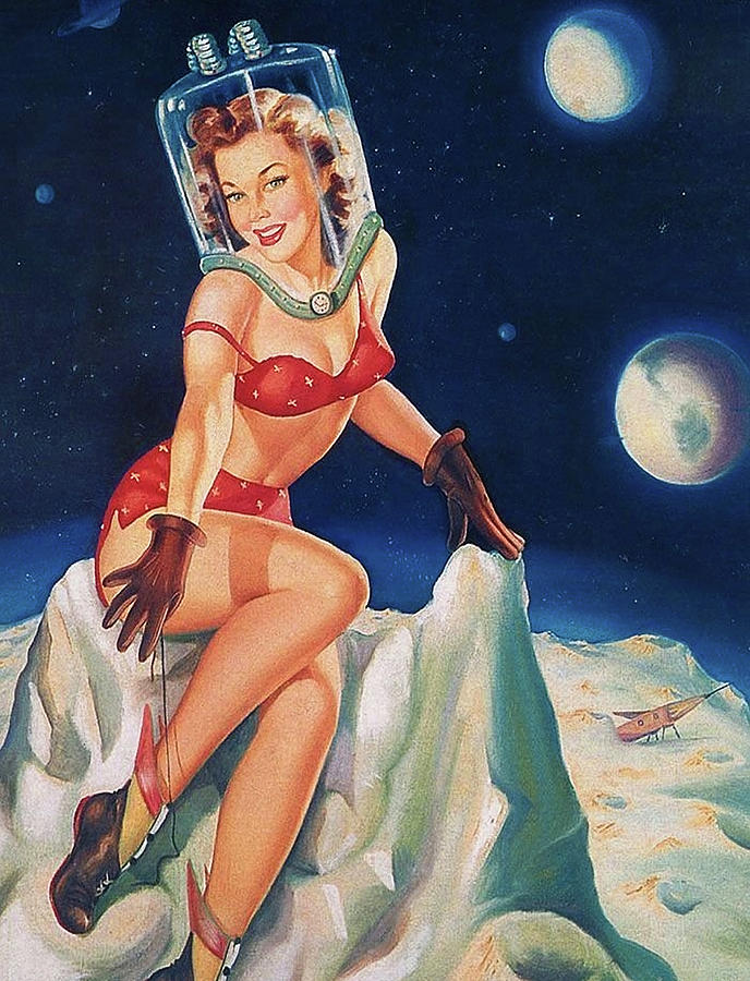 Pin Up Space Girl Po. 