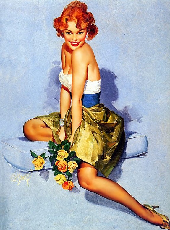575x778 The Best Pin Up Girl Paintings - Pin Up Painting
