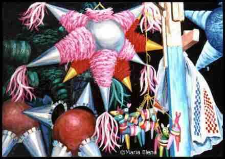 440x311 Images Copyright 1999 Maria Elena. All Rights Reserved - Pinata Painting