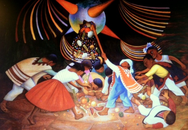 621x429 Diego Rivera - Pinata Painting