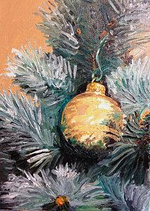 213x300 Pine Branch Paintings - Pine Branch Painting