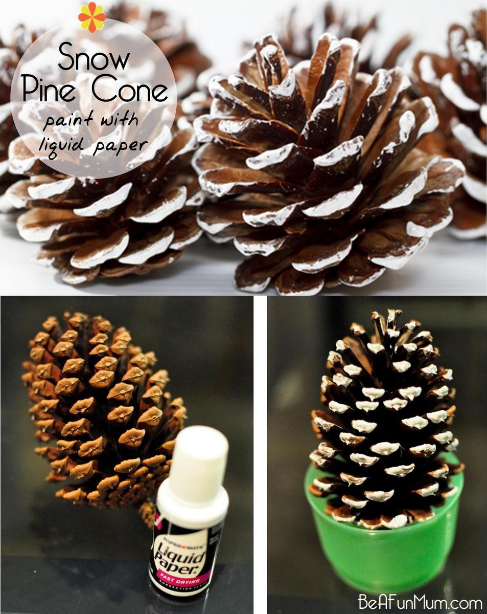 953x1200 Christmas Craft Painted Pine Cone Be A Fun Mum - Pine Cone Painting