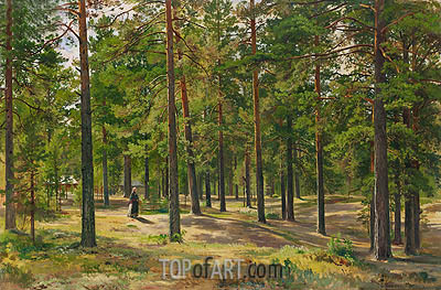 400x263 In The Pine Forest Ivan Shishkin Painting Reproduction 13556 - Pine Forest Painting