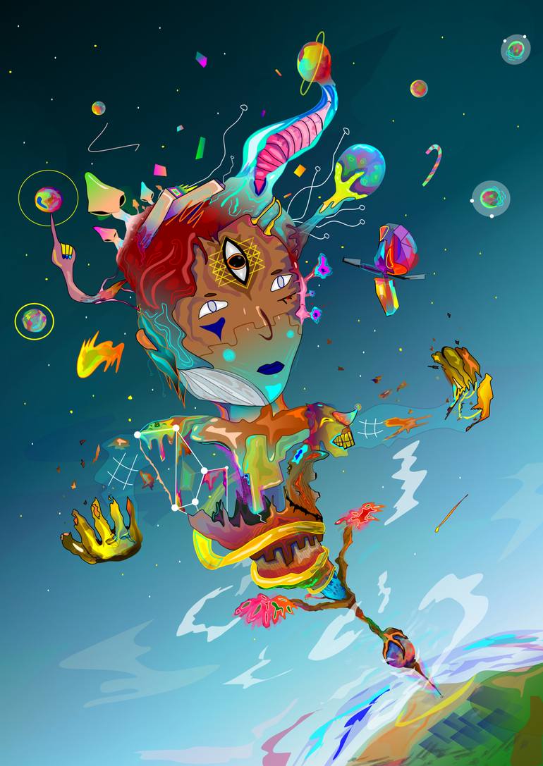 770x1087 Saatchi Art Pineal Gland New Media By Kevin Philippe - Pineal Gland Painting