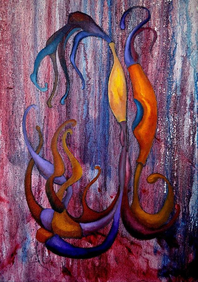 631x900 Self Portrait Pineal Gland Painting By Casey Wade - Pineal Gland Painting