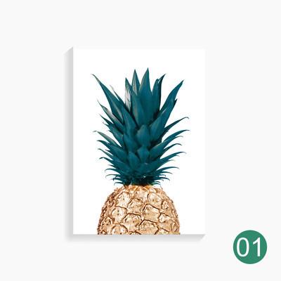 400x400 Nordic Pineapple Painting Wall Posters Posters And Prints Plant - Pineapple Painting