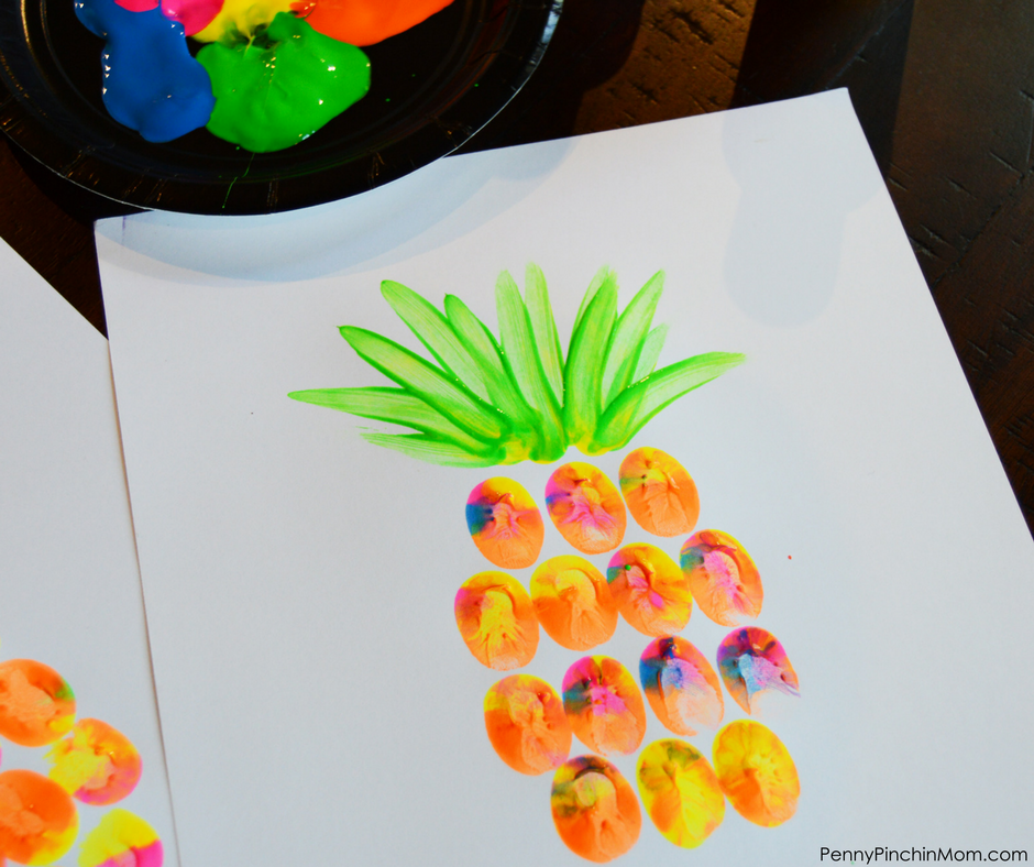 940x788 Pineapple Finger Painting An Easy Summer Diy Craft! - Pineapple Painting