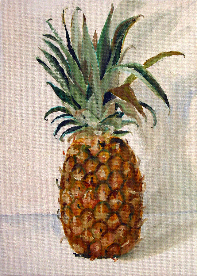 642x900 Pineapple Painting By Sarah Lynch - Pineapple Painting