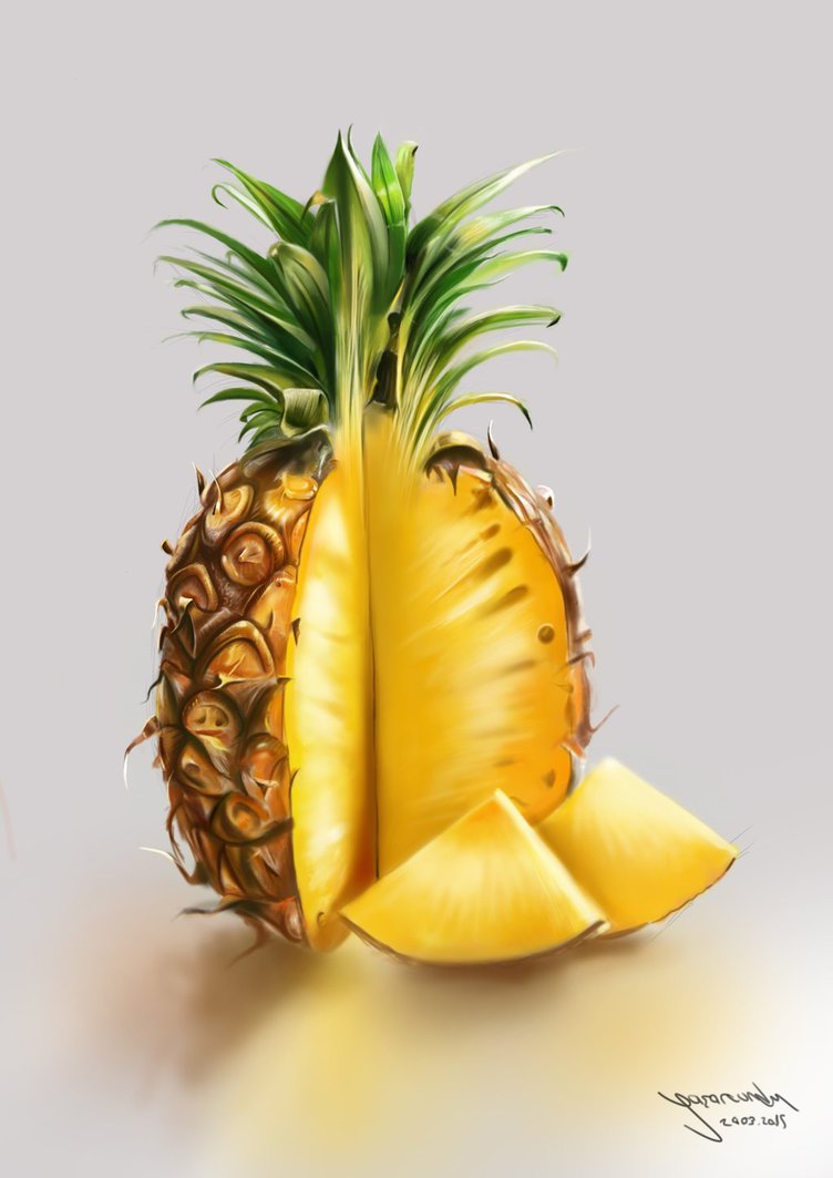 752x1063 Pineapple Painting ) By Vurdem - Pineapple Painting